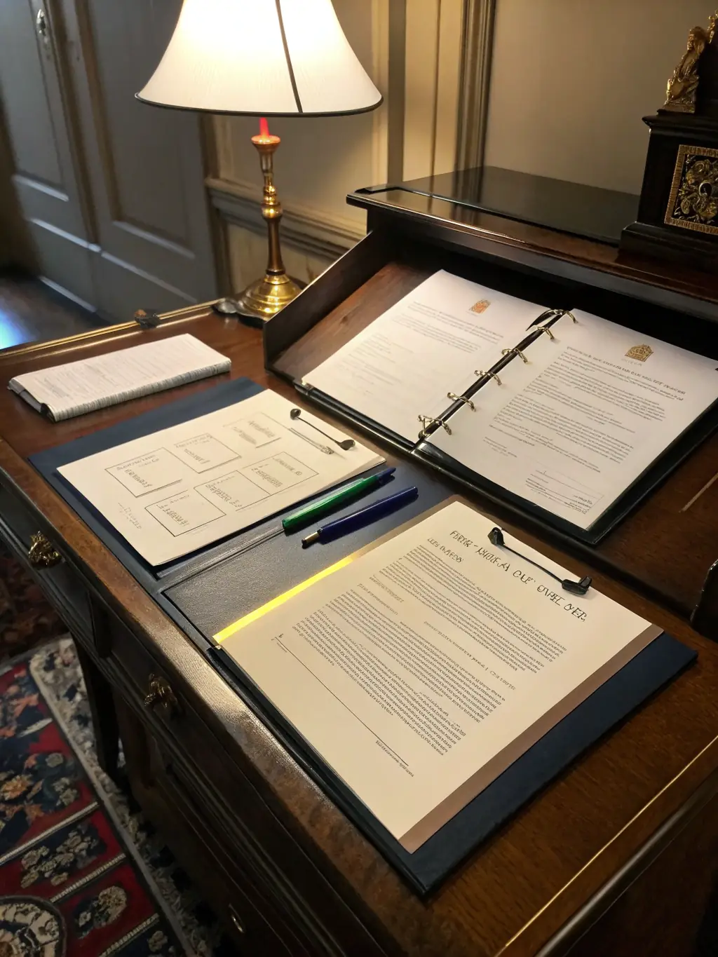 A photograph of a collection of meticulously organized documents and resources, symbolizing CARFDP's commitment to providing comprehensive educational materials and documentation.